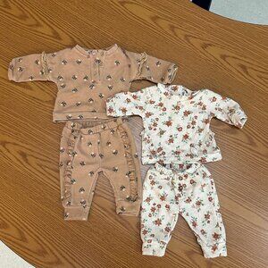 Playtime Sweat Outfits: Set of 2 by Nicole Miller- Size: 0-3 mo